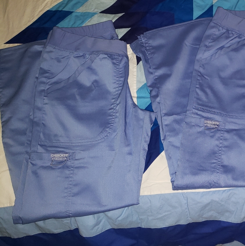 Ciel Blue Scrub Pants